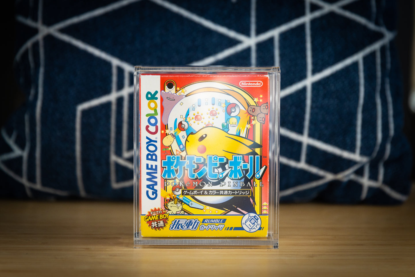 UV-Resistant (90%+) Japanese Pokemon Pinball Game Box Acrylic Storage Display Case Retro