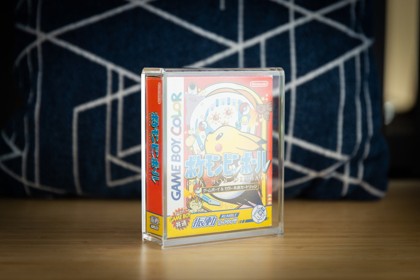 UV-Resistant (90%+) Japanese Pokemon Pinball Game Box Acrylic Storage Display Case Retro